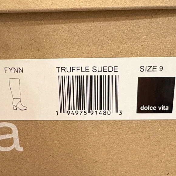 Dolce Vita Flynn Truffle Suede Knee Hogh Boots NEW - Picture 9 of 9